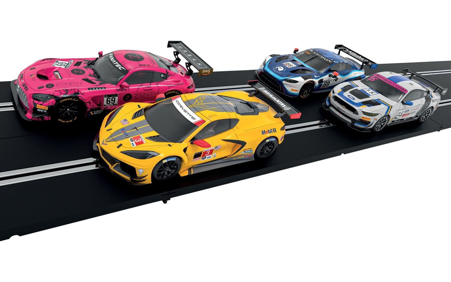 Scalextric C1436S ARC PRO Pro Platinum GT Cars
