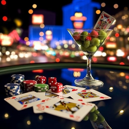 casino night fun stockcake